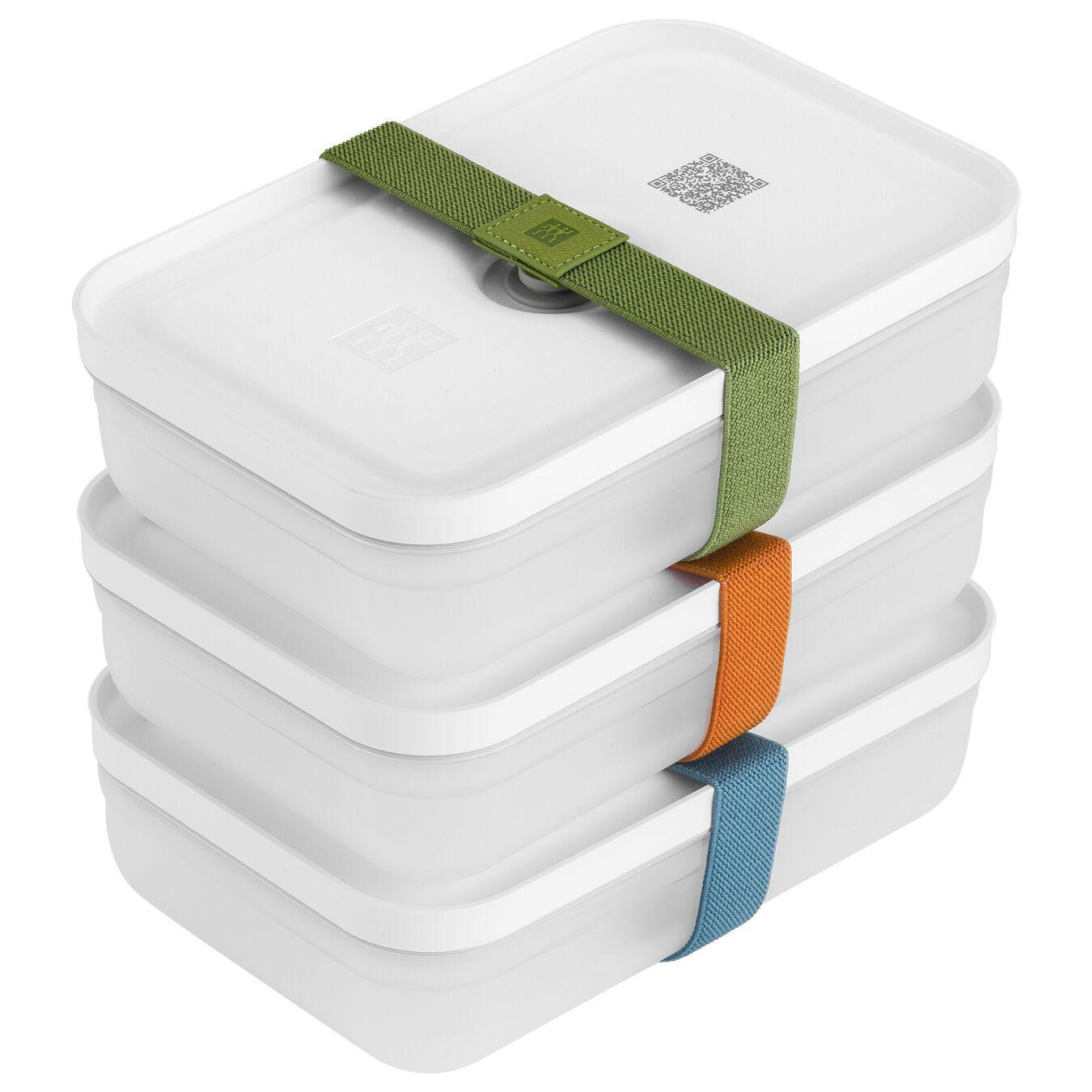 Set 3 Lunch Box in Plastica Contenitori Sottovuoto Zwilling