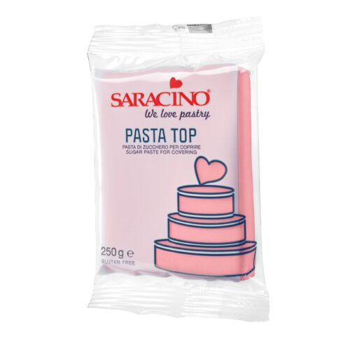 Pasta di Zucchero Top Rosa da Copertura Saracino - 250 g